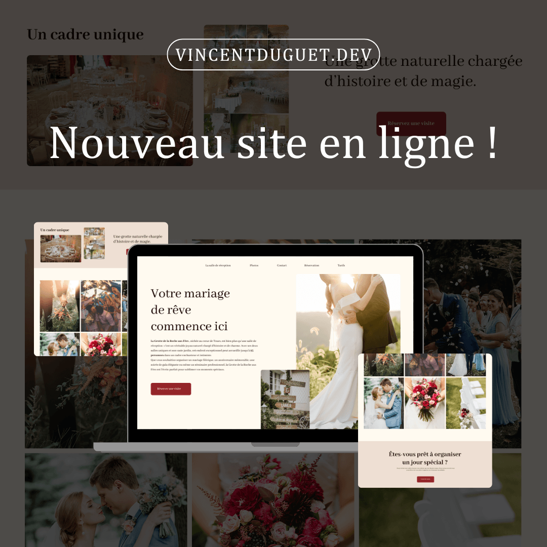 Un site web de mariage